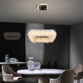 24'' Square Modern Geode Quartz Crystal Chandelier