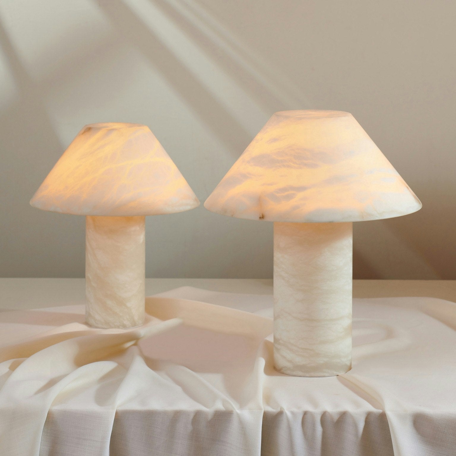 Ella Table Lamp Grand Alabaster