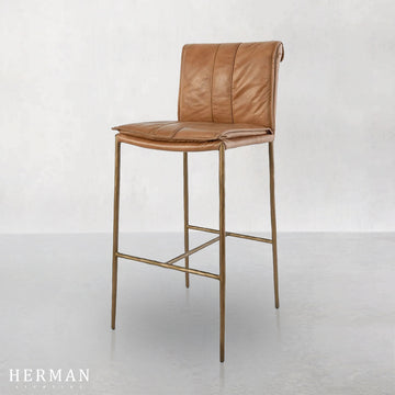 Eugina Leather Stool