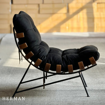 Vintage Fabric 1 Seater Sofa