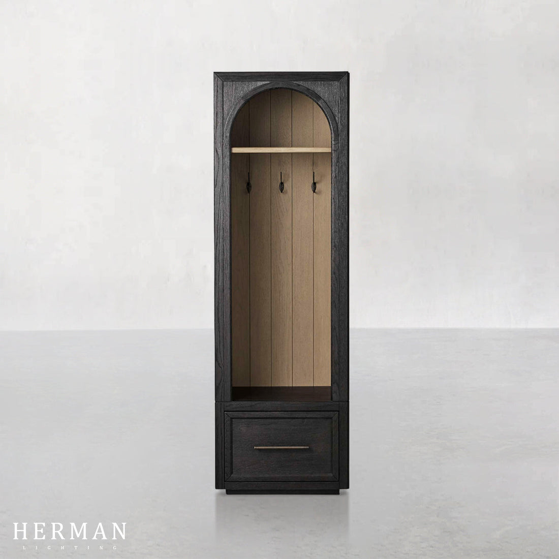 Hattie Single Entryway Cabinet in Oak 25"W