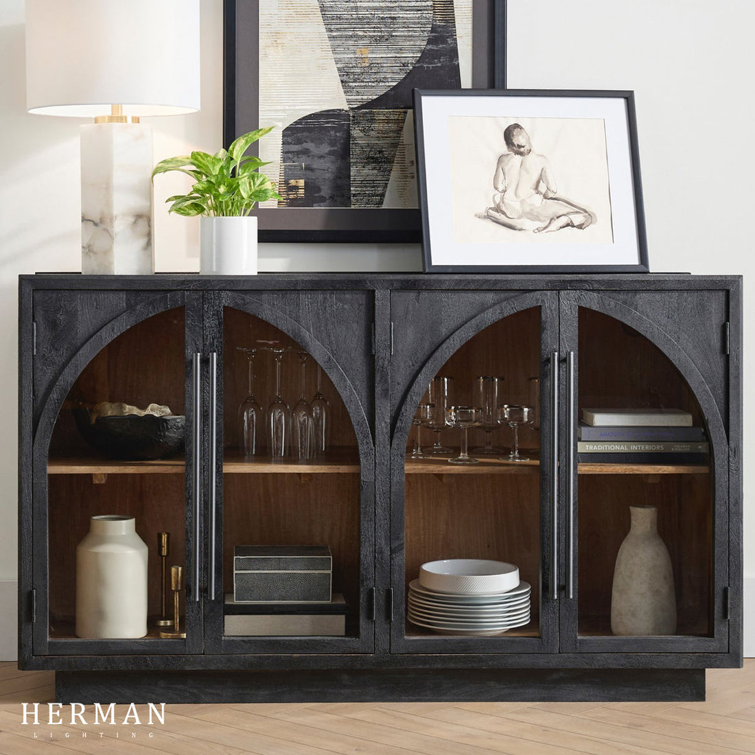 Hattie Sideboard in Oak 70"W 90"W