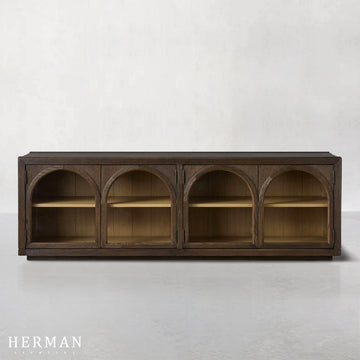 Hattie Media Console in Oak 80"W