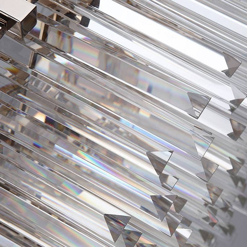 Giovanni Crystal Round Chandelier Polished Chrome