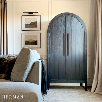 Hattie Accent Cabinet in Oak 36"W 46"W