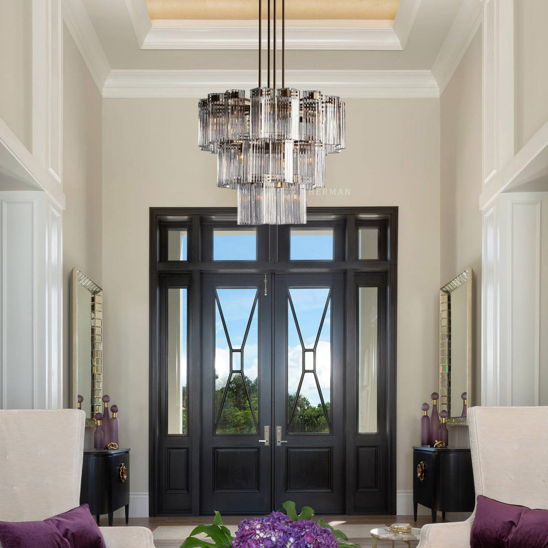 Delsie Round Chandelier 38'' 48'' 60''