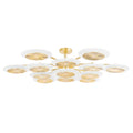 Topaz 13 Light Chandelier, Brass