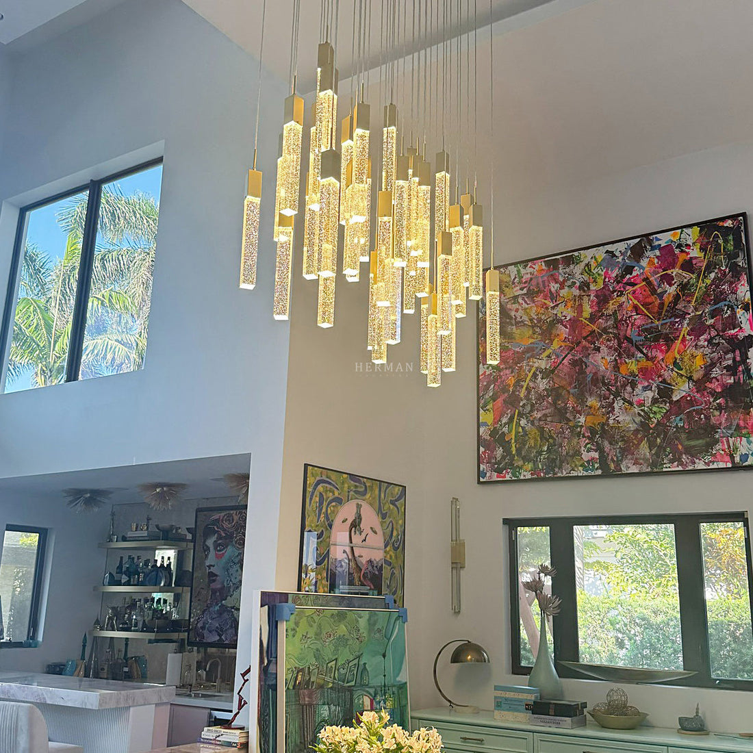 Sparkling Night Chandelier // XL 10 Light