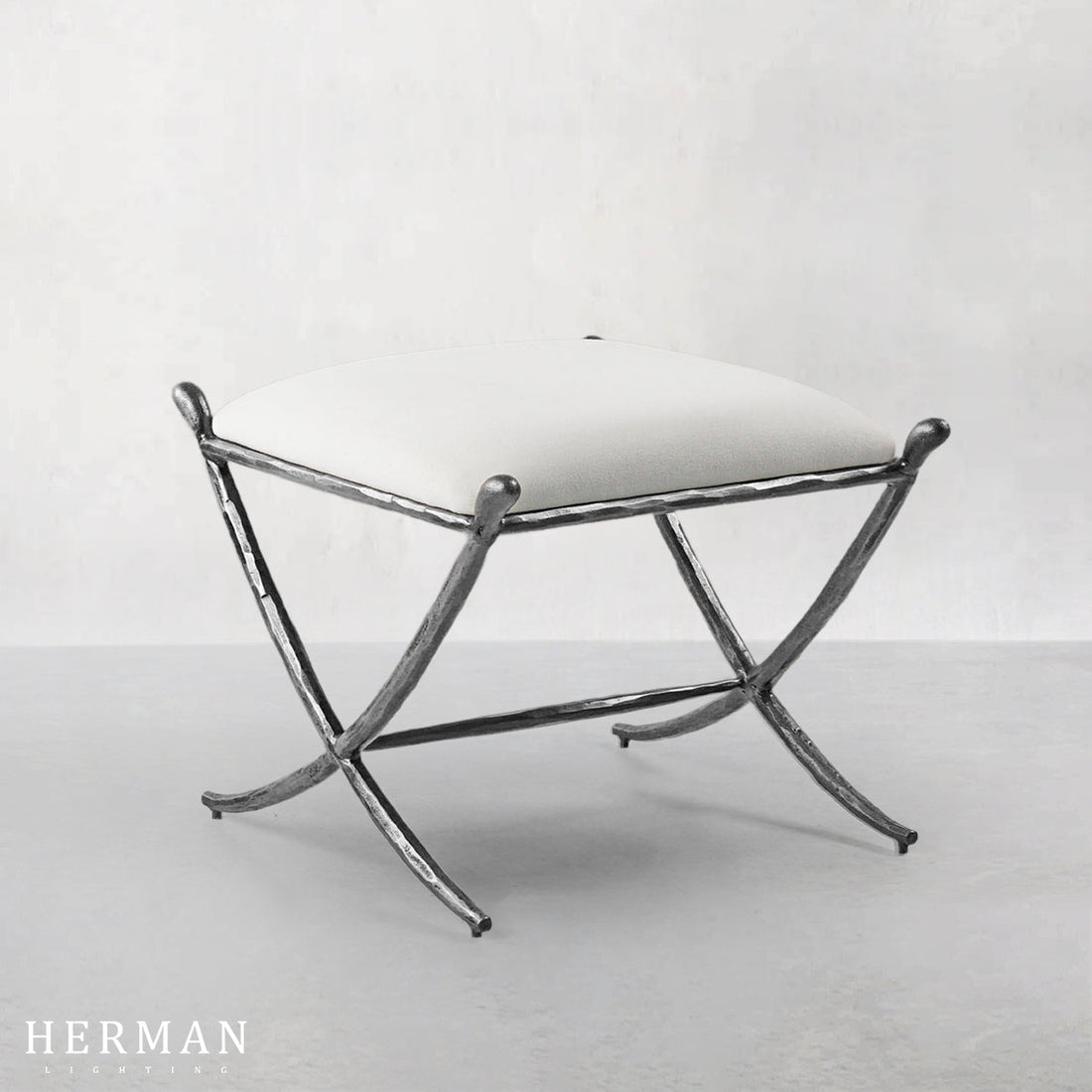 Thaddeus Horn Fabric Base Stool