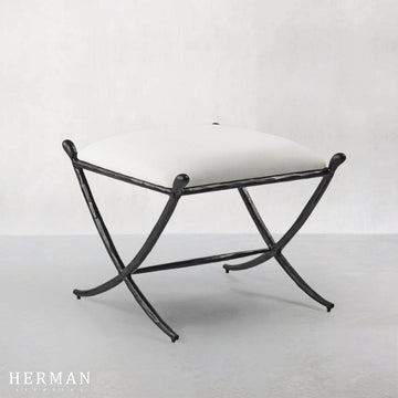 Thaddeus Horn Fabric Base Stool