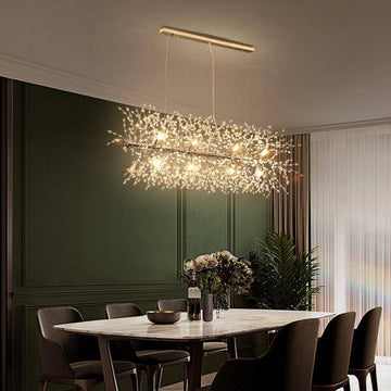 El Sol Kitchen Island Lighting Fixture, Chrome