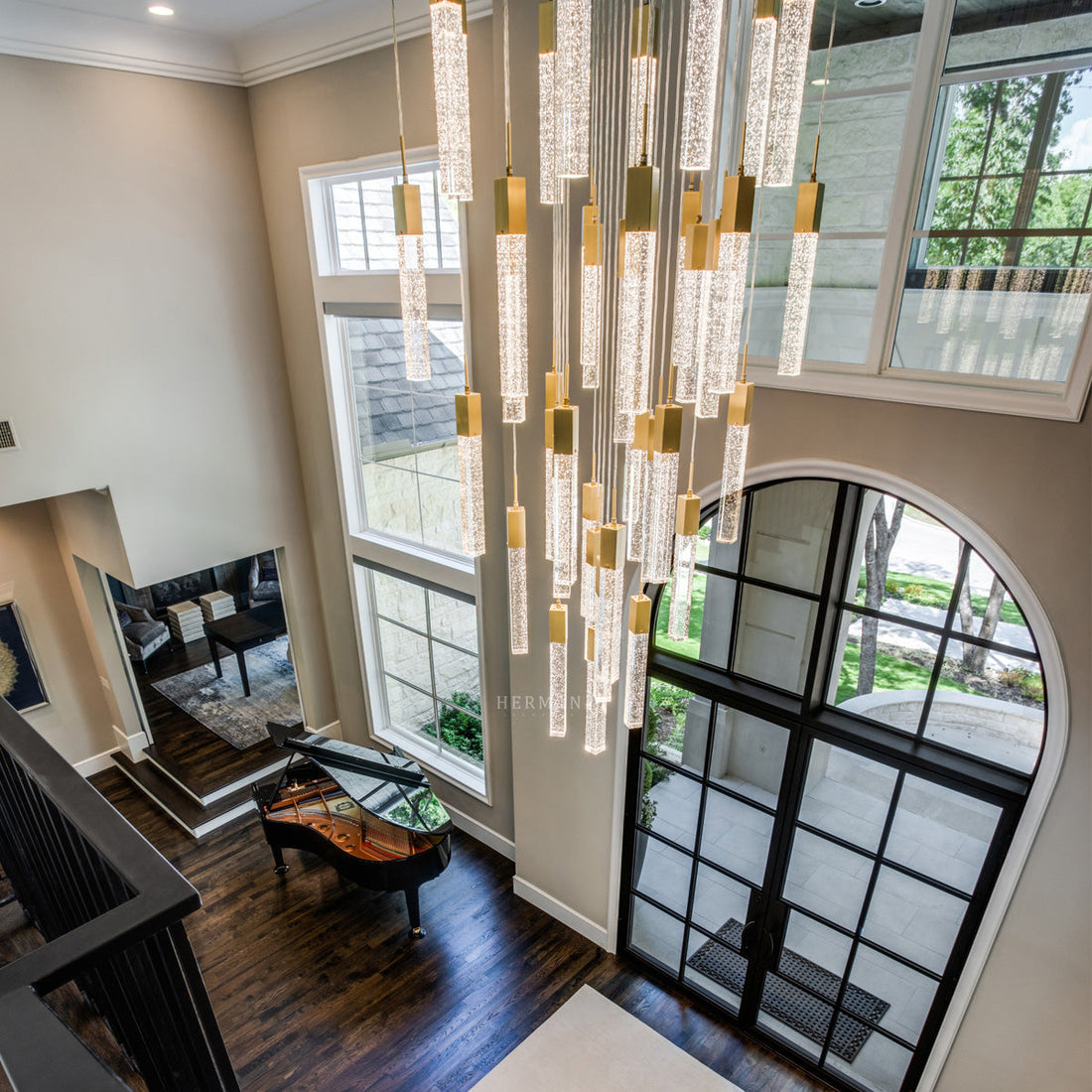 Sparkling Night Chandelier Vertical // XL  25  Light