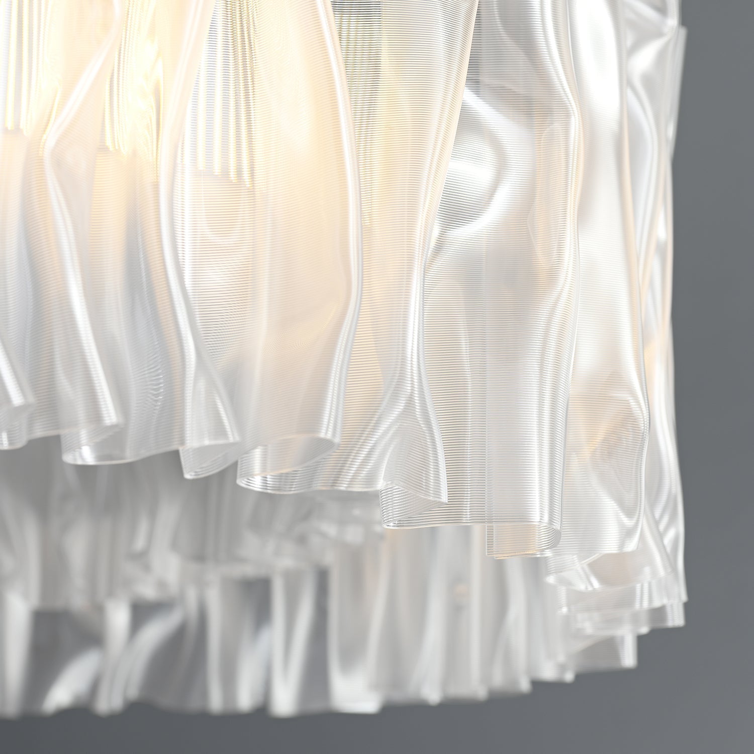 Accordéon Suspension Silver Pendant Light