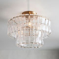 Amor 2-Tier Glass Round Flushmount 18