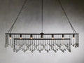 Aubrey Crystal Ball  Rectangular Chandelier 47'' 60''