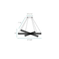 Crystal Elegance LED Chandelier // 3 Ovals