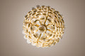 Dominique Ribbed Glass Globe Chandelier