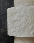 Half Cylinder Alabaster Wall Sconces