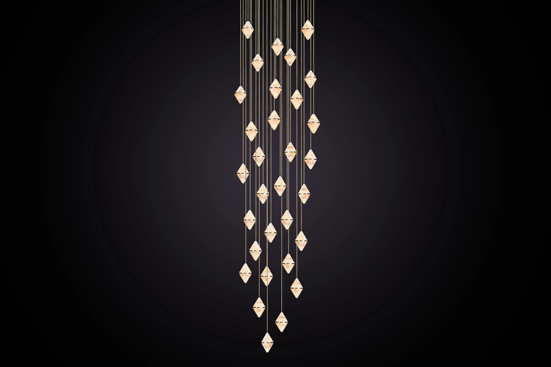Gem Circular Cluster Chandelier 30