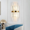 Gold Layered Crystal Wall Lamp