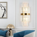 Gold Layered Crystal Wall Lamp