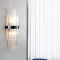 Gold Layered Crystal Wall Lamp