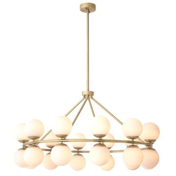 Hutchinson Modern Brass Chandelier - (Antique Brass Finish | Bronze Finish)