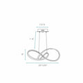 Knotted LED Dimmable Chandelier // Black