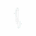 LED Three Clips Chandelier // Matte Black