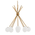 Venezia Luxor Modern Brass Chandelier - [Brass] 