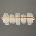 Mille Long Glass Chandelier