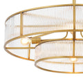 Montparnasse Modern Brass Chandelier - [Brass] 