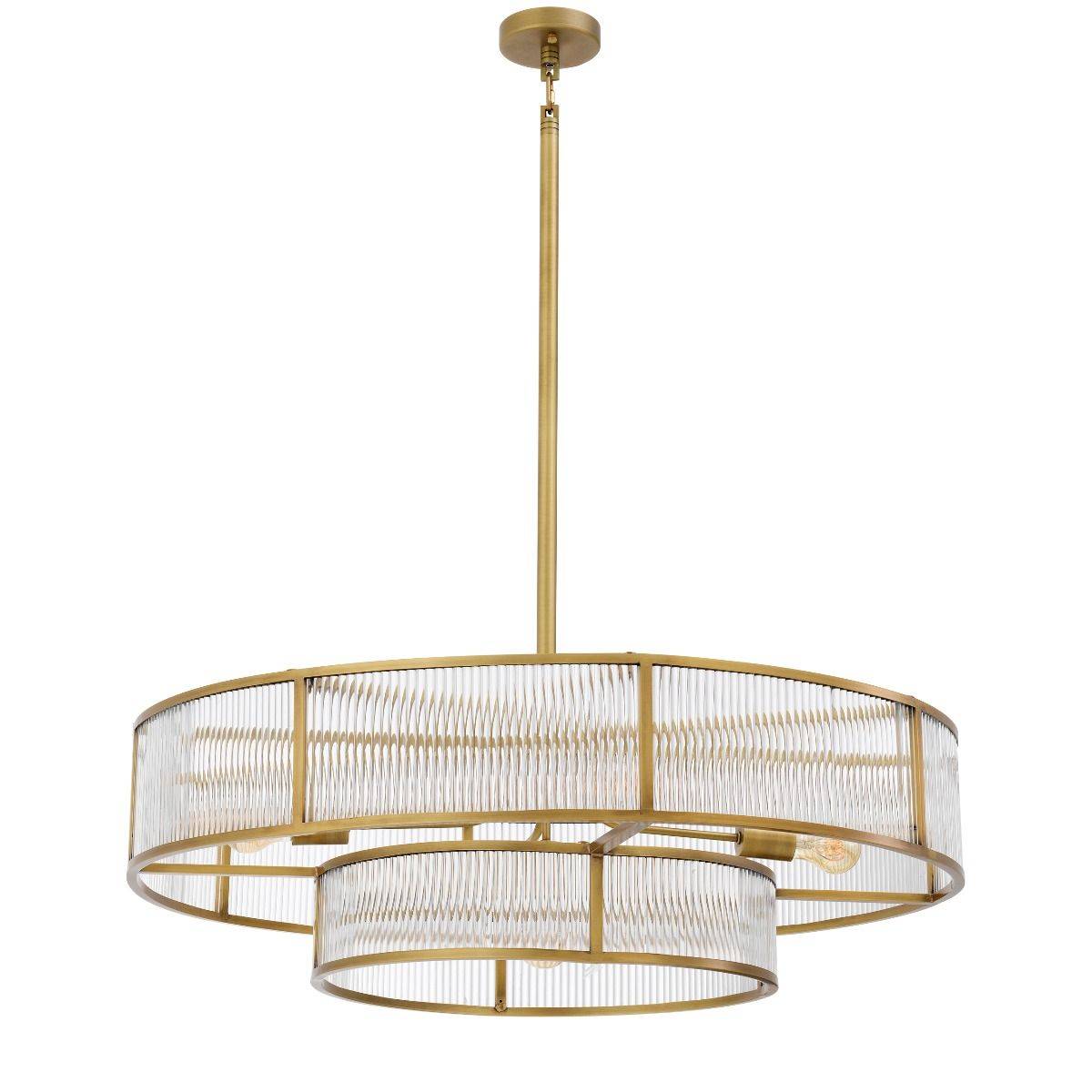 Montparnasse Modern Brass Chandelier - [Brass] 
