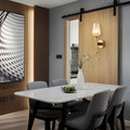 Orrefors Vase Brass Sconce