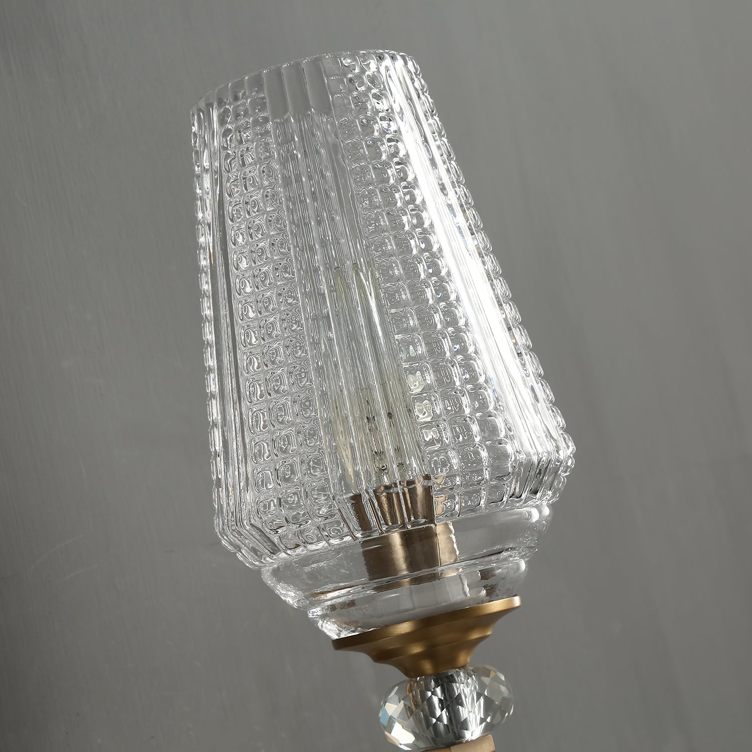 Orrefors Vase Brass Sconce
