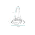 Oslo LED Adjustable Chandelier // Chrome