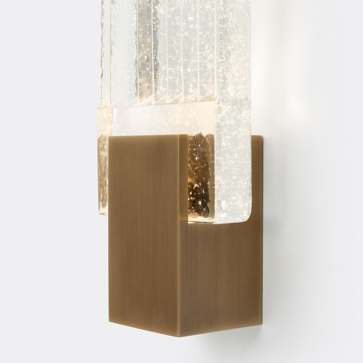 Pleated Glass Sconce