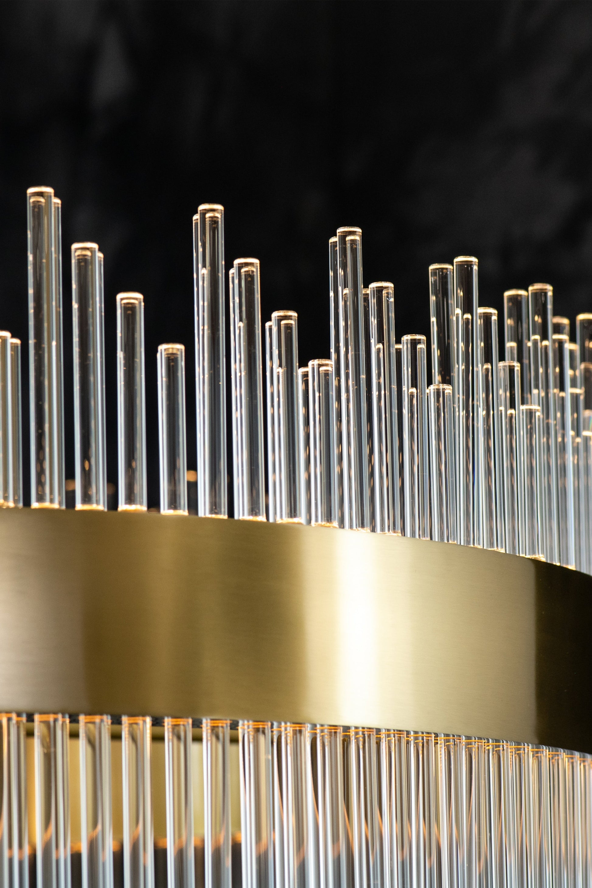 Sabina Brass Round Chandelier