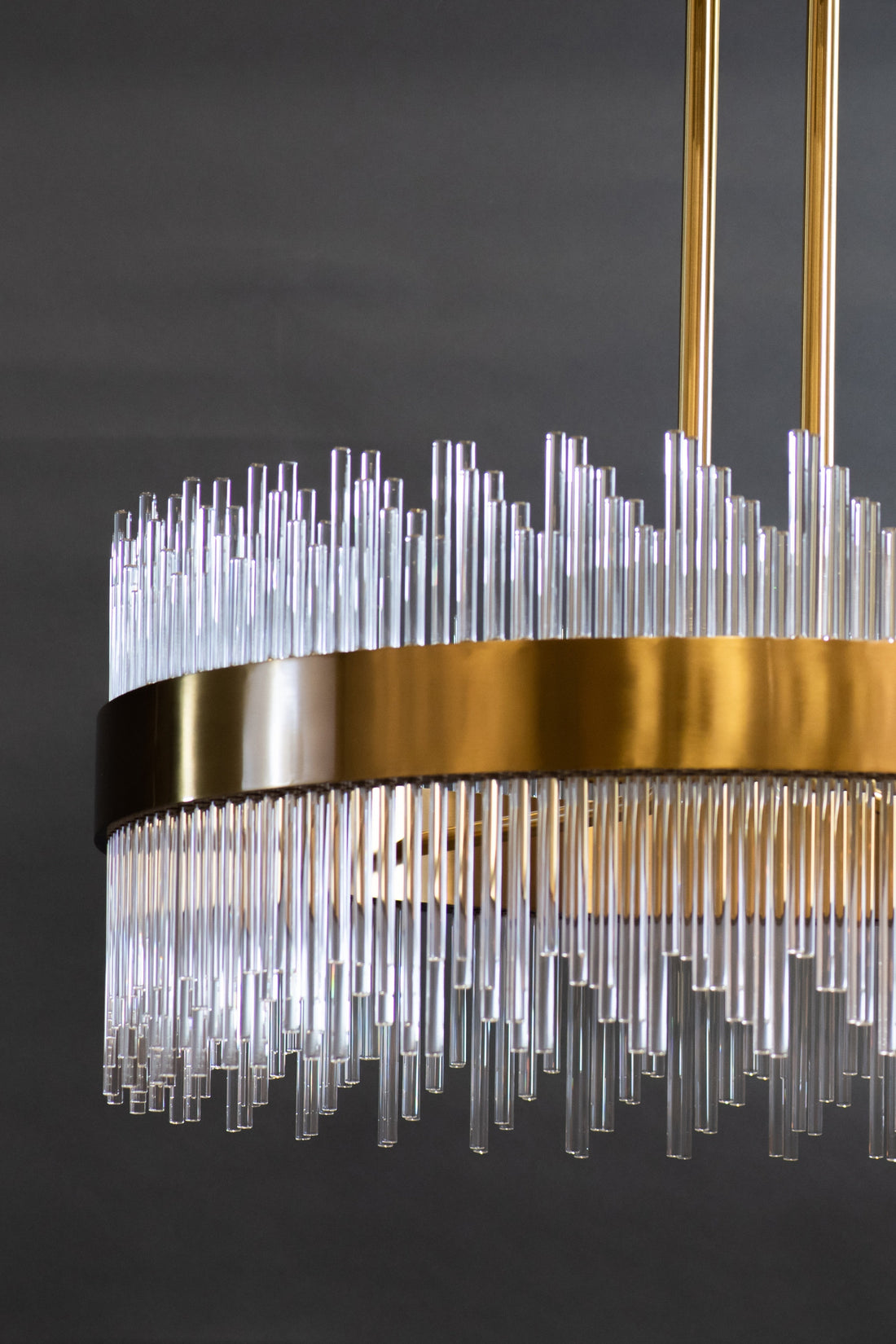 Sabina Brass Round Chandelier