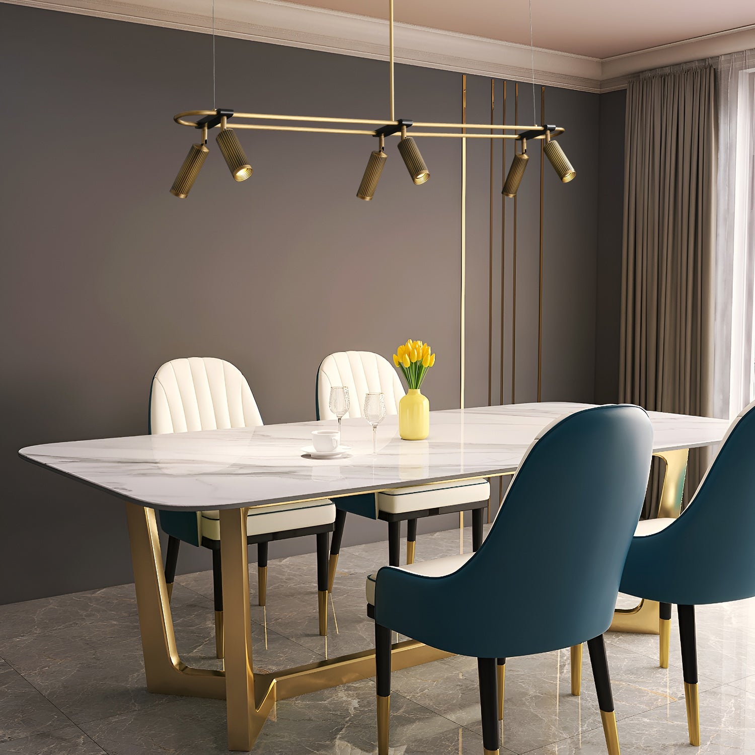 Spot Linear Suspension Pendant Light