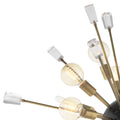 Tivoli Modern Brass Chandelier [S/L] - [Black/Brass] 