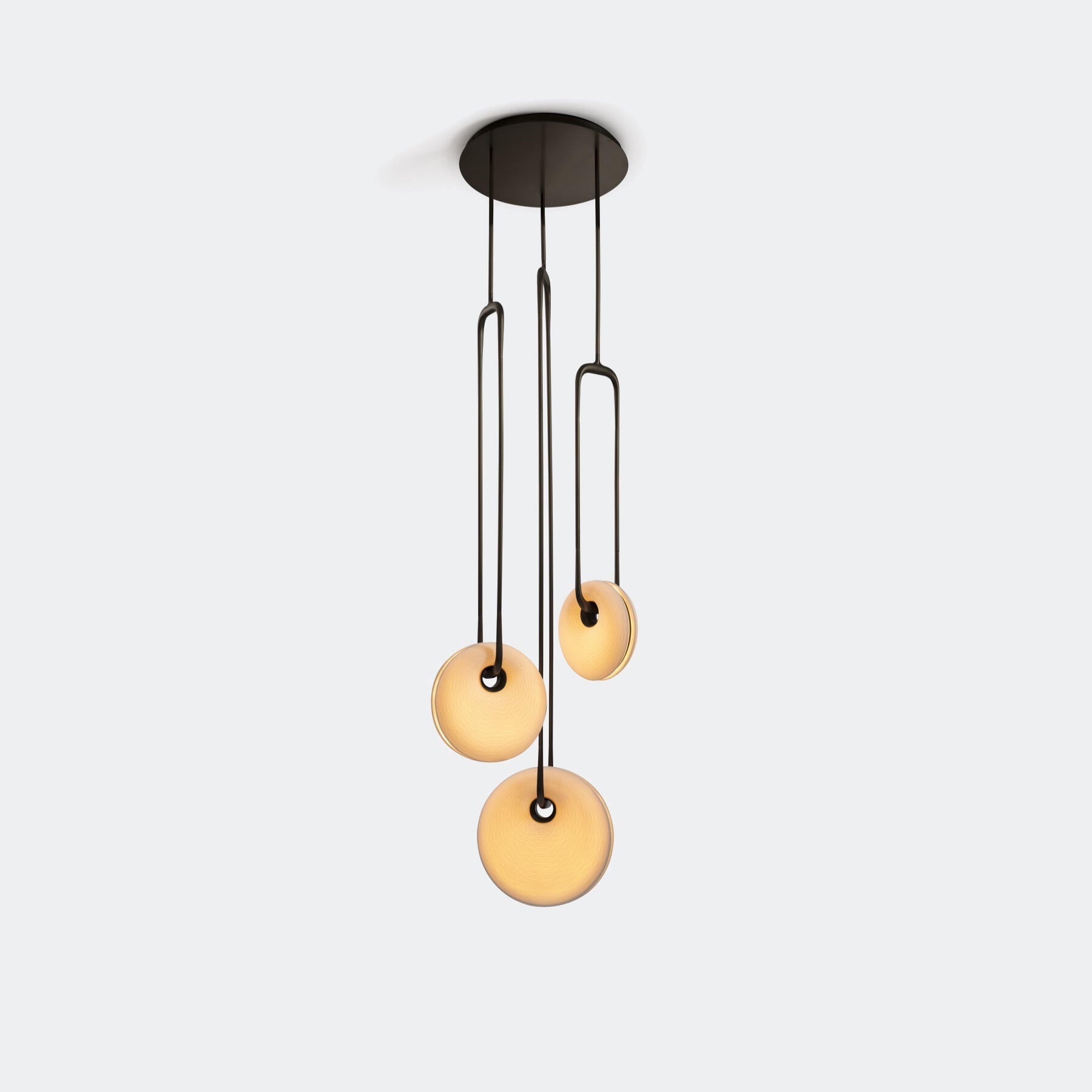 Porcelain Torus Chandelier 24''D