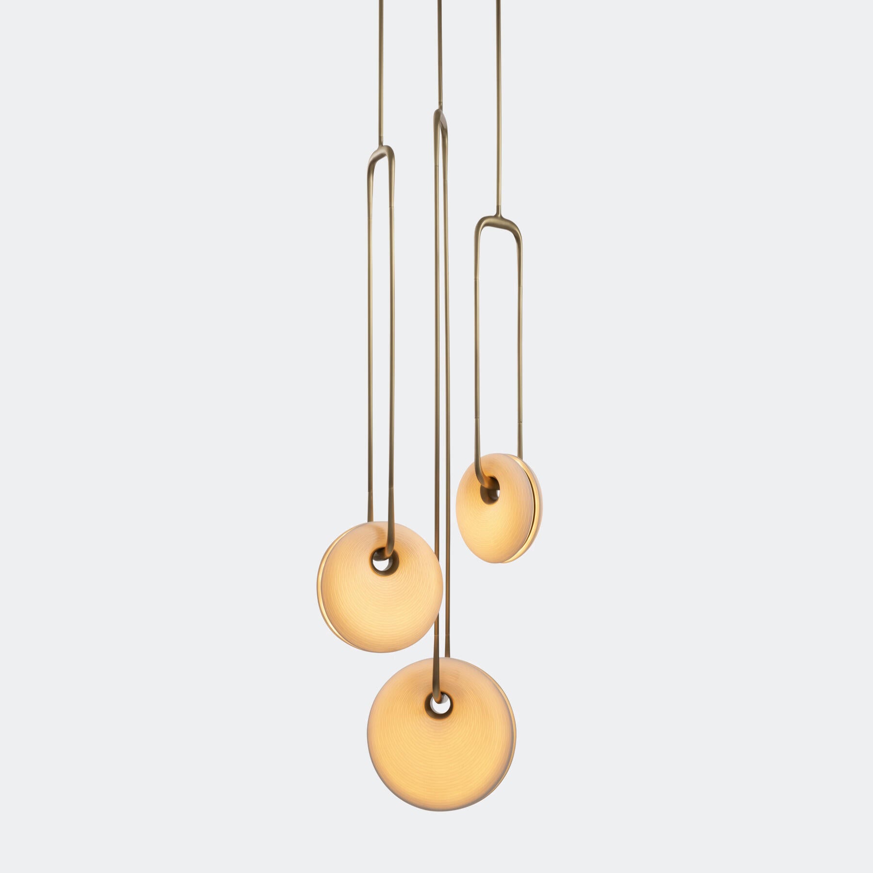 Porcelain Torus Chandelier 24''D