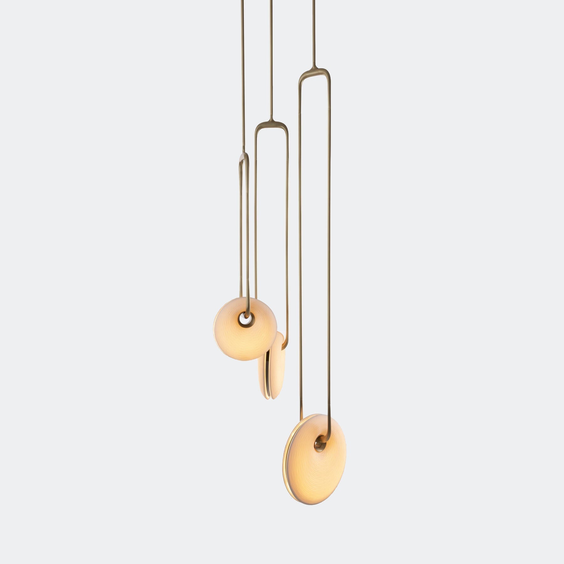 Porcelain Torus Chandelier 24''D