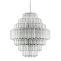 Vittoria L Modern Glass Chandelier - [Nickel] 