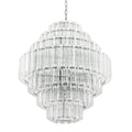 Vittoria L Modern Glass Chandelier - [Nickel] 
