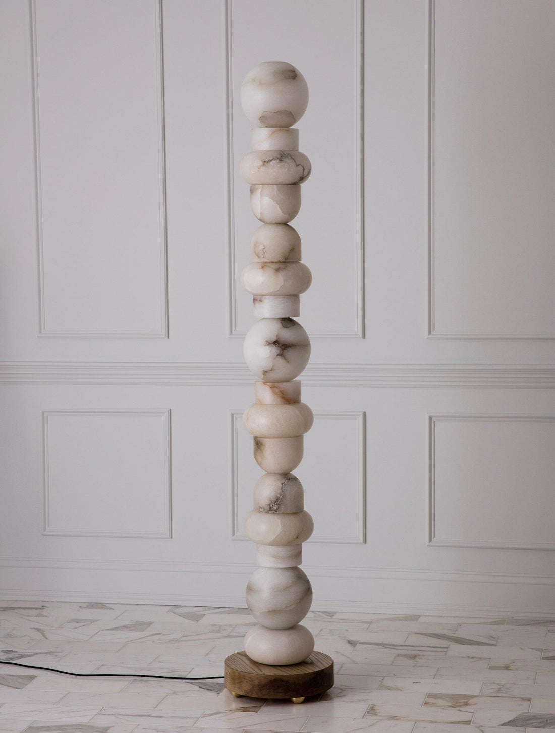 Alabaster Column Floor Lamp