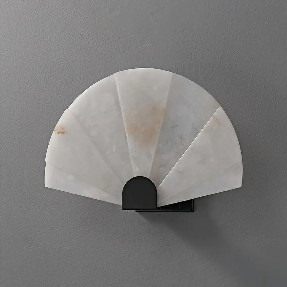 Alabaster Fan Wall Sconces