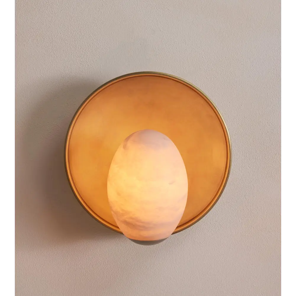 Egg Alabaster Sconces
