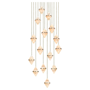 Gem Circular Cluster Chandelier 15